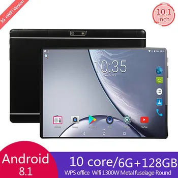 Globalna Različica 10 inch 4G LTE Tablet PC Dual Sim Dual kamere Android 9.0 Jedro Octa 6GB RAM 128GB ROM IPS 5G WiFi, Bluetooth