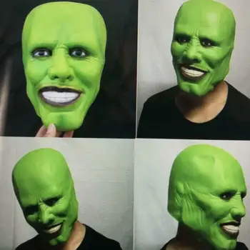 Vroče Novih !!!!Je Jim Carrey Filmov Masko Cosplay Zeleno Masko, Kostum Za Odrasle Pustna Obraz Halloween Maškarada Stranka, Cosplay Masko