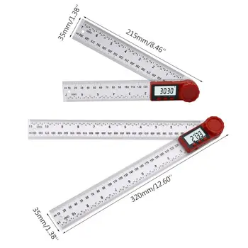 300mm/200mm Digitalni Kota Vladar Inclinometer Goniometer Merilnikom. Kota Finder