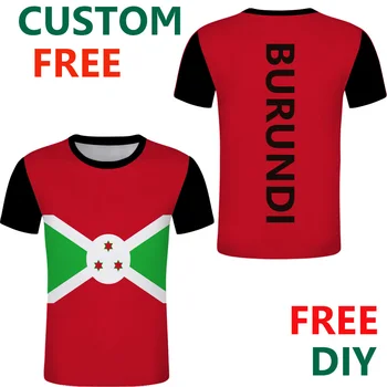 Burundi Prosto po Meri Moški Šport Burundai tshirts DIY Emblem Tee Srajce Prilagodite BI Ime Države, Število Logotip francoski majica s kratkimi rokavi