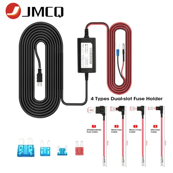 JMCQ Mini USB Trde Žice, Komplet Varovalko Dash Cam 12V za Dash Cam Kamera Napajalnik Kabel Kabel Chargeur 4 vrste blaga z Dvojno režo