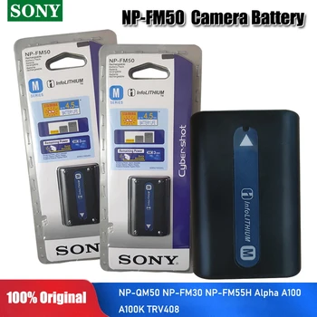 Original Sony 7,2 v 1300mAh NP-FM50 NP FM50 FM55H Fotoaparata Baterije Za NP-FM51 NP-FM30 NP-FM55H DCR-PC101 A100