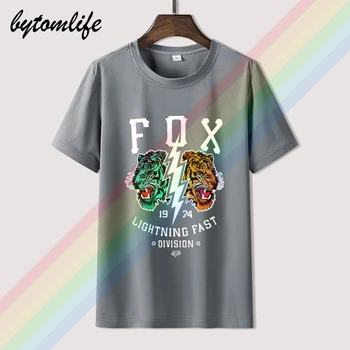 Fox Mtb Ranger Cntr Mens T-shirt - Več vzorcev Mens 2019 modne blagovne Znamke T Shirt O-Vratu bombaža T-Shirt Vrhovi Tee kul