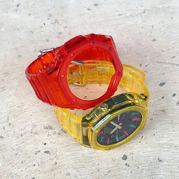 Smole Watch Trak Primeru za Casio G-SHOCK SS-2100 SS-2110 klavni Šport Zapestje elastiko Zapestnico Watch Pribor ga 2100 Barvita