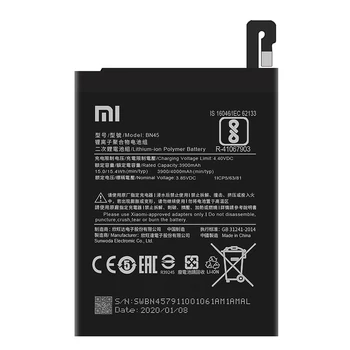 Xiaomi Redmi Opomba 5 Original Baterijo Telefona BN45 Za Redmi Opomba 5 Nadomestna Baterija 4000 mah Z Brezplačno Orodja