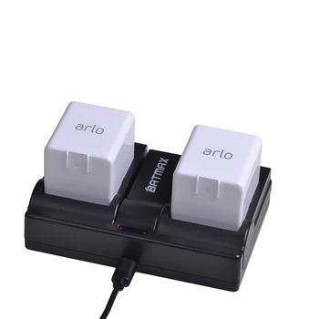 Dvojno USB Arlo Polnilnik Postaja Dvojno Baterije za ponovno Polnjenje Polnjenje Postajo Zamenjava za Arlo Pro/Pro 2/Go Fotoaparat