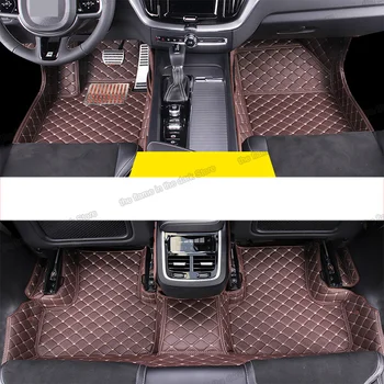 Lsrtw2017 usnje avto predpražnike za volvo xc60 2017 2018 2019 2020 preprogo preprogo dodatki notranjost styling nalepke mat
