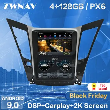 128G Tesla Zaslon Carplay Za Hyundai Sonata 8 2012 2013 Android Player, GPS Navi Auto Audio Stereo Radio, Diktafon, Vodja Enote