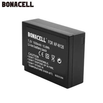 Bonacell 1400mAh NP-W126 NP W126 NPW126 Nadomestna Baterija za Fujifilm FinePix HS30EXR HS33EXR HS50EXR X-A1 X-E1 X-E2 X-M1 L50