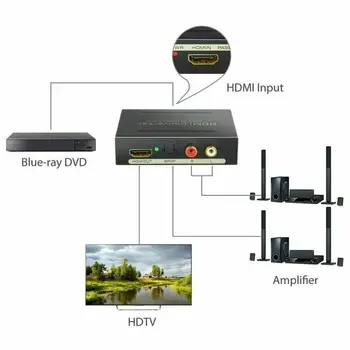 HDMI je združljiv & Optični SPDIF RCA Analogni Avdio Extractor Pretvornik Splitter 1080P HDMI Audio Splitter HDMI NA HDMI+AUDIO+SPDIF