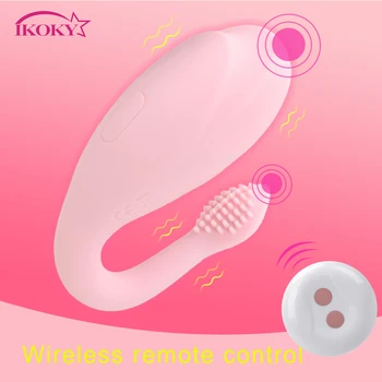 IKOKY Skok Jajce Vibrator z Brezžičnim Daljinskim Klitoris Spodbujanje 10 Hitrosti Silikonski Kit Ženski Masturbator Sex Igrača za Ženske