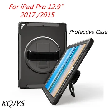 KQJYS Tablet z Roko Primeru Za Apple iPad Pro za 12,9 palčni 2017 Težka Oporo Pokrov ležišča Shockproof Oklep Primeru