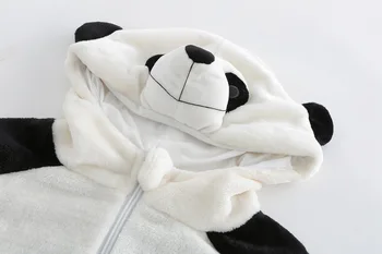 Zimska otroška oblačila 2019 fantje in dekleta jumpsuit novorojenčka otroci, oblačila, hooded otroška oblačila srčkan panda jumpsuit