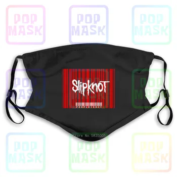Novo Slipknot So Ljudje Sh*T Album Črtne Kode Logotip Stroj Za Večkratno Uporabo Maske S Filtrom Za Odrasle, Otroci