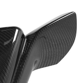 1Pair Pravi Ogljikovih Vlaken Add-On Avto Rearview Strani Ogledalo Kritje Kape Lupini za Chevy Camaro 2016-2018 SS RS ZL1 Strani Ogledalo