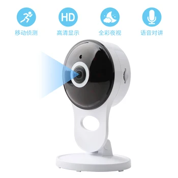 N_eye Wifi Kamera HD 1080P Strokovno IP Kamero Night Vision 360-Stopinjski Panoramski Ribje Oko Doma Fotoaparat Baby Monitor pet fotoaparat