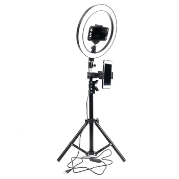 26 CM 24W Zatemniti LED Studio Fotoaparat Selfie Obroč Svetlobe Foto Mobilni Telefon Video Okrogle Svetilke Stojala & Nosilec za Telefon