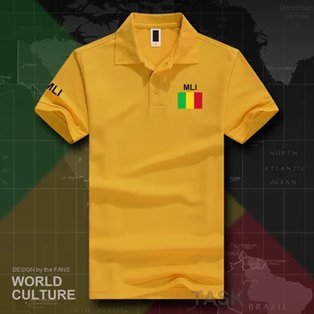 Republika Mali, polo majice, moške, kratek rokav, bela blagovnih znamk, tiskani za državo 2017 bombaž narod ekipa zastavo nove MLI Knjigo ML