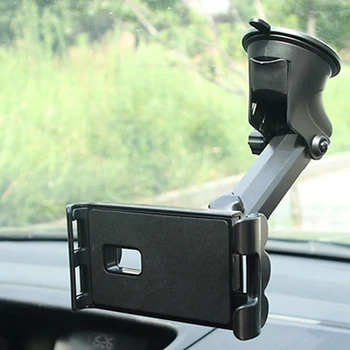 Vetrobransko steklo avtomobila Bedak Mobilni Telefon, Držalo Auto iPad, GPS Stojalo Windcreen nadzorno ploščo za Montažo Dolgo Roko Nosilec za Telefon