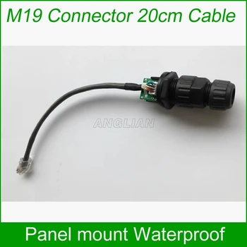 M19 panel mount z Ethernet kabel 200mm Z ujemajočimi skp nepremočljiva Telekomunikacije Komunikacijski sistem za Spremljanje AP polje 10 enot