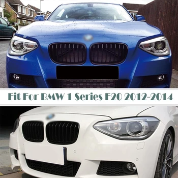 1 par Za BMW Serije 1 F20 2012 2013 Ogljika/Črna ABS Ledvic Rešetka Sprednji Odbijač Žar M Moč Uspešnosti Šport