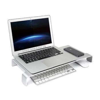 Stojala Aluminija Računalnika Biti Stalno Organizator za MacBook/iMac Pro/TV-Zaslon/Tiskanje Lapdesk Nosilec s Tipkovnico za Shranjevanje