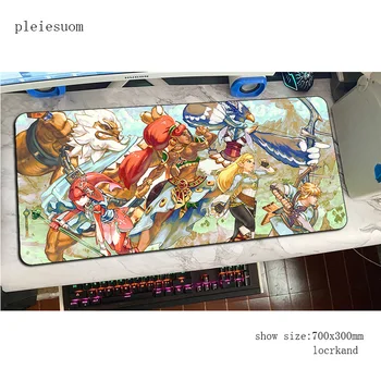 Zelda mouse pad Čudovit gaming mousepad anime 900x400x4mm urad notbook desk mat kul nove padmouse igre pc gamer preproge