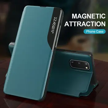 360 Magnetni Flip Primeru Telefon Za Samsung Galaxy S20 Plus S10 Opomba 10 Opomba 20 Ultra Primeru Hrbtni Pokrovček na Samsang S 20 Note20 + Capa