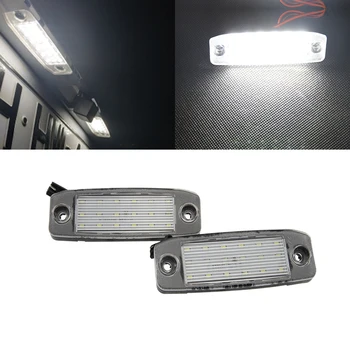 2PCs Avtomobilski LED Osvetlitev registrske Tablice 12 V SMD LED Število Ploščo Sijalka Komplet Za Hyundai Sonata YF 10MY GF 10 Dodatki