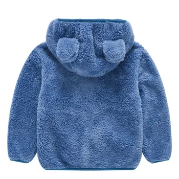 Jeseni Fant Dekle je Priložnostne Hooded Malčka, Jakne Otroci Oblazinjeni Teddy Jagnječje Coats Otroci Srčkan Toplo Outwear 12m-5t