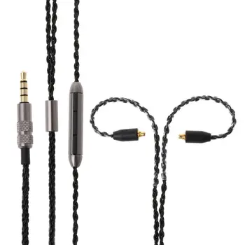 8 Delež 3,5 MM/TIP C Slušalke MMCX Kabel z Mic/kontrolnika za Glasnost za Shure SE215/315/425/535/846 UE900 WESTONE SONY Zamenjava
