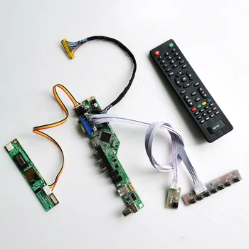 Za LP154W01-A5K1/A5K2 tipkovnica+Remote+Inverter LVDS 1CCFL 30Pin T. V56 pogon kartica odbor LCD monitor VGA, USB, AV RF Kit