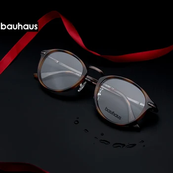 Bauhaus 2018 Najnovejši Letnik Jasno Leče Očal Okvir Ženske Moški Retro Moda Unisex Očala, Optično
