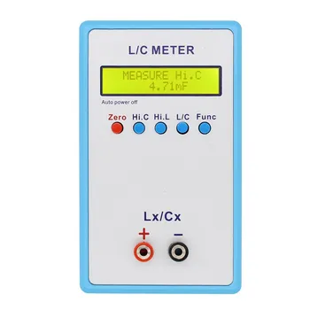 JUNTEK LC-200A Digitalni LCD induktivnost, Kapacitivnost meter LC Meter 1pF-100mF 1uH-100H