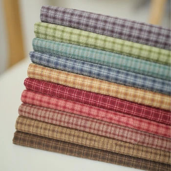 DIY Japonska Malo Krpo Skupine Preje-barvane Tkanine,za Ročno Šivanje Mozaik Quilting ,mreža Trak Pika 50x70cm Suede Fabric