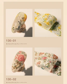 1box 4*50 cm Angel Cvet Časopis Kača Marmorja Folije Prenos Nalepke Nail Art Decals Japonski Nohti Dodatki