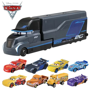 Disney Pixar Cars 3 Strele McQueen Diecasts Kovinskih Igrač Vozil Black Storm Jackson Tovornjak Vroče Igrače Darilo Za Fanta Otroci Božič