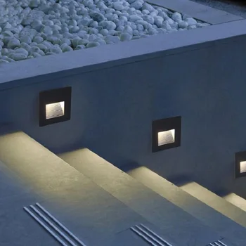 LED Krova Korak Svetlobe 15Leds IP65 Vodotesen Podzemnih Svetilke Vgradne Stopnice Paitio pritličju Vrt Krajine Steno na Prostem