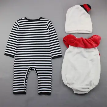 2019 Novega Dojenčka Dekleta, Otroci 3pc bo Ustrezala Zimski Flis Vodenje Toplo Obleko Otrok Bombaž Festival Sneg Baby Runo X-mas Obleko Božič