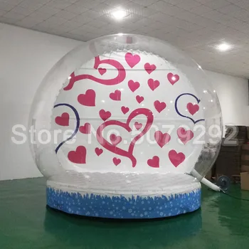 Božič Napihljivi Sneg Globusi Žogo za Dogodke, Napihljivi Sneg Prikaži Žoga za Shranjevanje Zaslon, 4m Sneg Globusi Za Oglaševanje