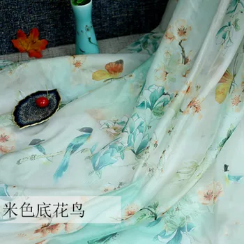 Šifon 30 Tkanine, Tiskane Šifon Cosplay Starodavne Kitajske Oblačila Obleko Tanka Poletna Obleka Šal