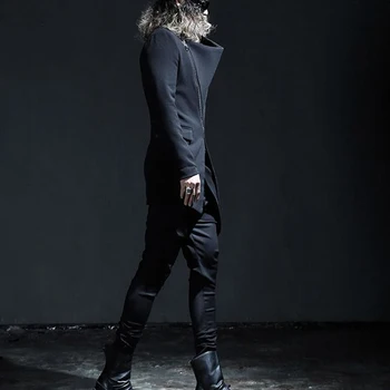 Edinstven design Yamamoto hlače korejski čevlji priložnostne tesen hlače slog modna pričeska slim moda Yao Si osebnost