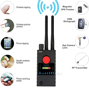 Dvojna Antena G528 Anti Iskren Skrita Kamera Detektor RF Signala Skrivnost GPS Avdio GSM Mobilni Telefon, Wifi Pinhole Kamera Vohun Bug Finder
