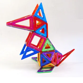 Velika velikost magnetnega konstruktor otroci DIY magnetni oblikovalec bloki Srčkan živali obliko darilo za rojstni dan Izobraževalne igrače za otroke