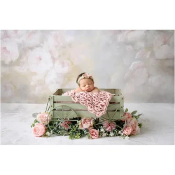Povzetek Teksturo Cvetje Newborn Baby Otroci Portret Ozadje Fotografije Cvetlični Rojstni Dan Umetnosti Ozadju Photocall Oljno Sliko