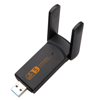 Hitro 2.4 G 5G USB 3.0 Brezžična Omrežna Kartica RTL8814 Čipov Dual Band Za Namizni RAČUNALNIK Drive Free Wifi Adapter Z Anteno