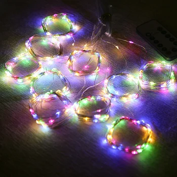 3M LED Zavese Garland na Oknu USB Niz Luči Pravljice Festoon Daljinski upravljalnik Novo Leto Božični Okraski za Dom Soba