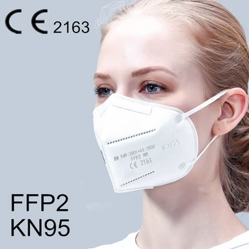 10-100 kosov Reuseable ffp2mask KN95 Masko Varnost Prah Respirator Masko za Obraz Maske Usta Dustproof Zaščitna mascarillas fpp2