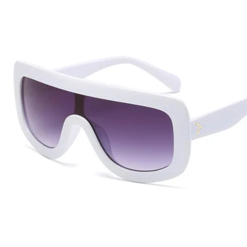 Ščit Črna sončna Očala Ženske Luksuznih Modnih Kvadratnih sončna očala Ženski Velik Okvir Leopard Prevelik sončna Očala UV400 Oculos