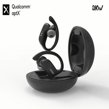 AKW SportX Aptx TWS Bluetooth 5.0 Brezžično polnjenje Sport Slušalke CVC 8.0 šumov 32h Predvajanje Z Mic držalo za uho